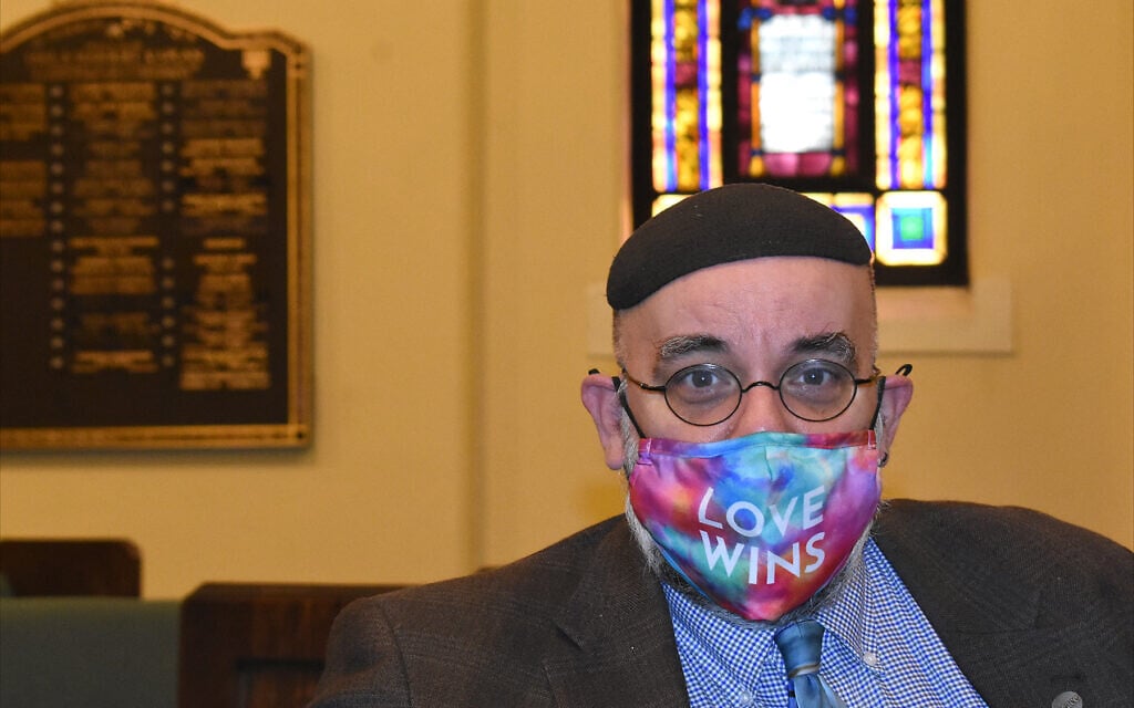 Robert Judd started in April as the rabbi of B’nai Sholom in Huntington, West Virginia, but has yet to hold an in-person service because of the coronavirus pandemic. (Larry Luxner/ JTA)