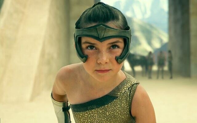 Lily Aspell in a scene from 'Wonder Woman 1984'. (Screen capture: YouTube) Lily Aspell in a scene from 'Wonder Woman 1984'. (Screen capture: YouTube)