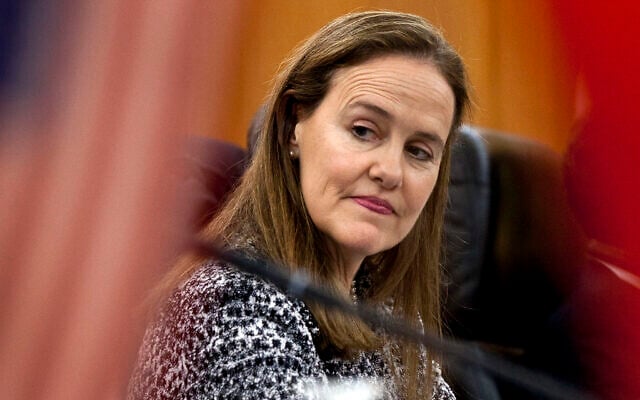 This Dec. 7, 2011 file photo shows former US Defense Undersecretary Michele Flournoy, preparing for a bilateral meeting in Beijing, China (AP Photo/Andy Wong, File) This Dec. 7, 2011 file photo shows former US Defense Undersecretary Michele Flournoy, preparing for a bilateral meeting in Beijing, China (AP Photo/Andy Wong, File)