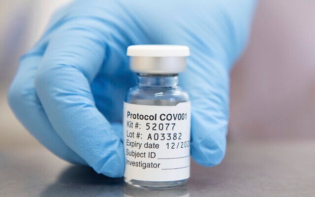 This undated file photo issued by the University of Oxford on November 23, 2020, shows of vial of coronavirus vaccine developed by AstraZeneca and Oxford (John Cairns/University of Oxford via AP, File) This undated file photo issued by the University of Oxford on November 23, 2020, shows of vial of coronavirus vaccine developed by AstraZeneca and Oxford (John Cairns/University of Oxford via AP, File)