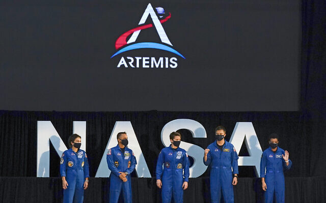 Five of the astronauts that will be part of the Atremis missions, from left, Jessica Meir, Joe Acaba, Anne McClain, Matthew Dominick, and Jessica Watkins are introduced by Vice President Mike Pence during the eighth meeting of the National Space Council at the Kennedy Space Center Wednesday, Dec. 9, 2020, in Cape Canaveral , Fla. (AP Photo/John Raoux) Five of the astronauts that will be part of the Atremis missions, from left, Jessica Meir, Joe Acaba, Anne McClain, Matthew Dominick, and Jessica Watkins are introduced by Vice President Mike Pence during the eighth meeting of the National Space Council at the Kennedy Space Center Wednesday, Dec. 9, 2020, in Cape Canaveral , Fla. (AP Photo/John Raoux)