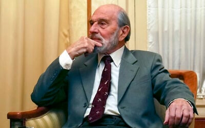 In this file photo taken in Nov. 15, 2006, George Blake, a former British spy and double agent in service of the Soviet Union, seen in Moscow, Russia (AP Photo, File)