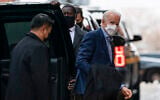US President-elect Joe Biden arrives at The Queen theater in Wilmington, Del., Thursday, Dec. 17, 2020. (AP Photo/Carolyn Kaster)