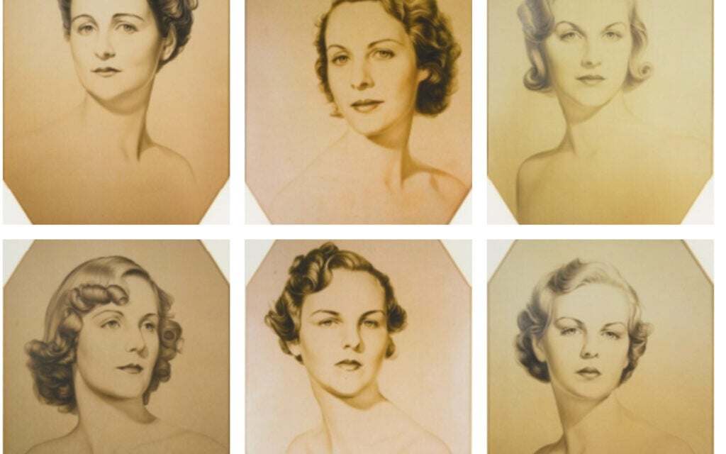 Clockwise from top left (and in order of age): Nancy Mitford, Pamela Mitford, Diana Mitford, Unity Mitford, Jessica Mitford, and Deborah Mitford (William Acton, Public domain, via Wikimedia Commons)