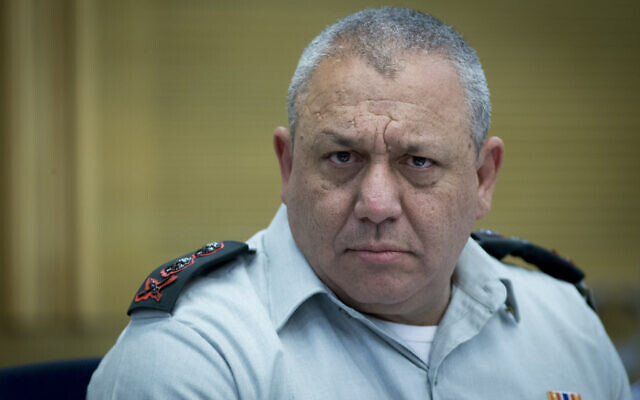 IDF chief of staff Gadi Eisenkot attends a Knesset committee meeting on August 16, 2016. (Yonatan Sindel/Flash90) IDF chief of staff Gadi Eisenkot attends a Knesset committee meeting on August 16, 2016. (Yonatan Sindel/Flash90)