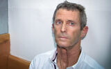 Israeli tycoon Beny Steinmetz seen at the Rishon Lezion Magistrate's Court, August 14, 2017. (Flash90)