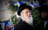 United Torah Judaism MK Yisrael Eichler in Jerusalem on September 4, 2019. (Yonatan Sindel/Flash90)