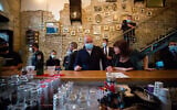 Yisrael Beytenu leader Avigdor Liberman tours the Hacarmel Market in Tel Aviv on November 23, 2020. (Miriam Alster/Flash90)