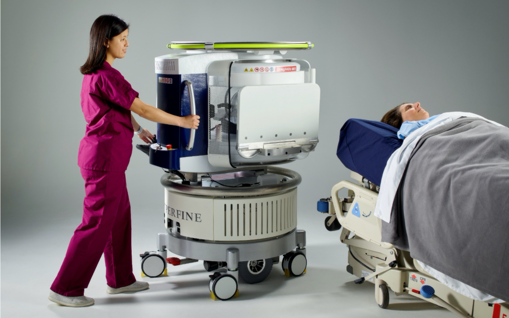 Jonathan Rothberg's portable MRI machine. (Courtesy)