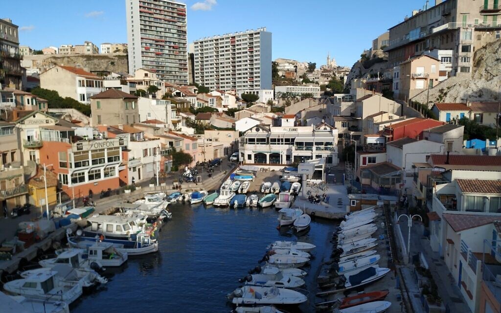 One of many small harbors in Marseille, October 2020. (Yaakov Schwartz/ Times of Israel)