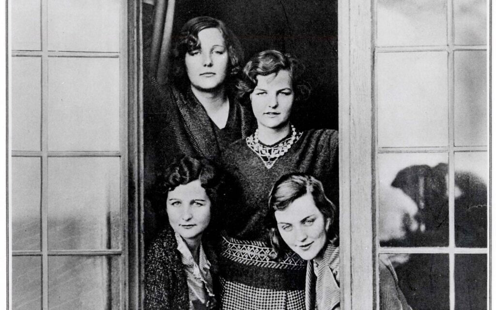 January 6, 1932 cover of The Sketch featuring (Clockwise from top left) Unity, Jessica, Diana and Nancy Mitford (Unknown author, Public domain, via Wikimedia Commons)