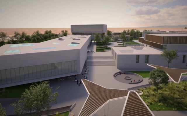 A rendering of JNF-USA's planned "World Zionist Village" in the southern city of Beersheba. (Jewish National Fund-USA)