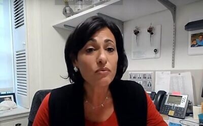 Screen capture from video of Rochelle Walensky, chief of the infectious diseases division at Massachusetts General Hospital. (YouTube)