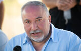 MK Avigdor Liberman meets with settler leadership in the West Bank, September 6, 2020. (Sraya Diamant/Flash90)