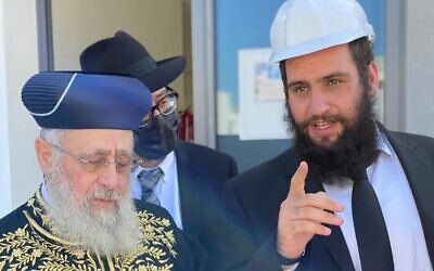 Israel's Sephardi Chief Rabbi Yitzhak Yosef, left, meets with Rabbi Levi Duchman in Dubai in December 2020. (Daniel Seal/Jewish Community Center of Dubai) Israel's Sephardi Chief Rabbi Yitzhak Yosef, left, meets with Rabbi Levi Duchman in Dubai in December 2020. (Daniel Seal/Jewish Community Center of Dubai)