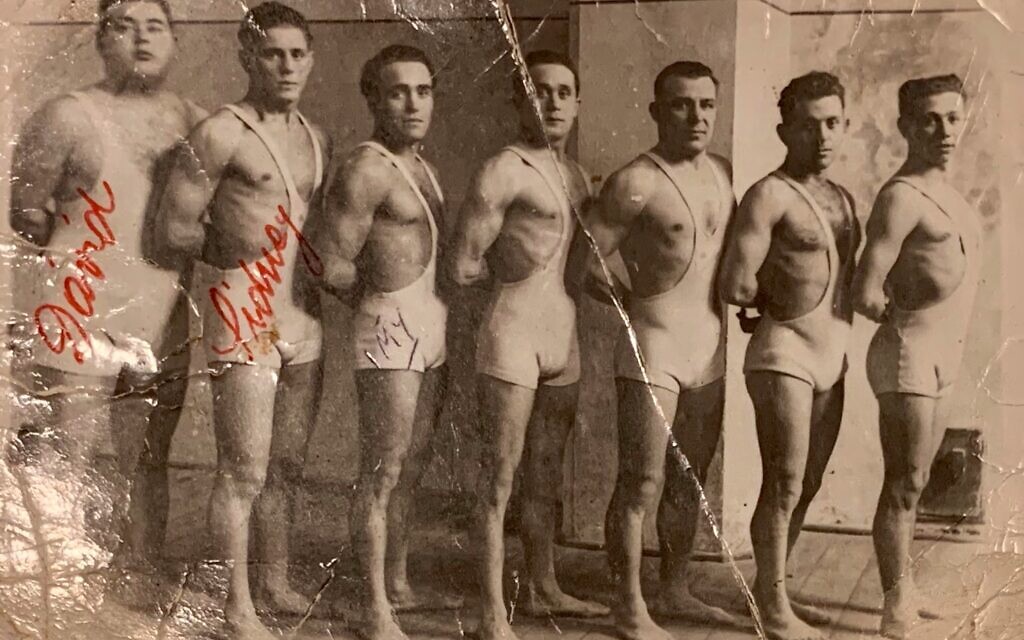 ŠK Makkabea Bratislava Sports Club c. late 1920s or early 1930s. On left are David Unreich, Zalman Unreich and Krav Maga founder Emrich (Imi) Liechtenfeld. (Courtesy of David Baron)