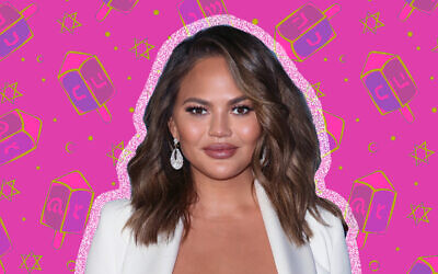 Chrissy Teigen expressed some Hanukkah envy as she viewed latkes frying. (David Livingston/Stringer/Getty Images Entertainment/via JTA SUE)