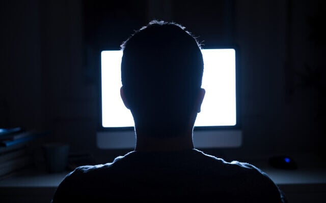 Illustrative: Silhouette of a man's head in front of a computer monitor (tommaso79; iStock by Getty Images)