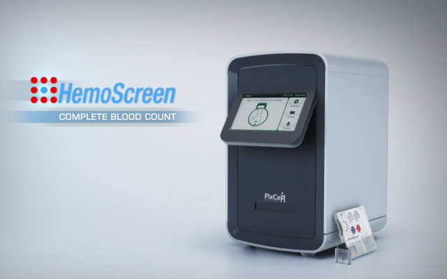The HemoScreen blood test analyzer device developed by PixCell Medical (Courtesy)