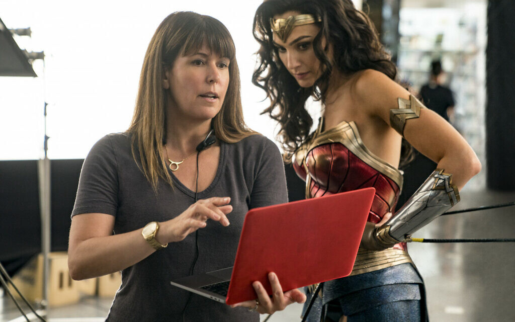 'Wonder Woman 84' director Patty Jenkins, left, and Gal Gadot on set. (Courtesy Warner Bros. Films)