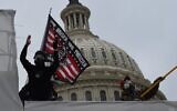 Supporters of then-US president Donald Trump protest outside the US Capitol on January 6, 2021, in Washington, DC. (Roberto Schmidt/AFP)