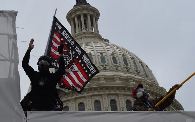 Supporters of then-US president Donald Trump protest outside the US Capitol on January 6, 2021, in Washington, DC. (Roberto Schmidt/AFP) Supporters of then-US president Donald Trump protest outside the US Capitol on January 6, 2021, in Washington, DC. (Roberto Schmidt/AFP)