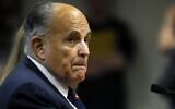Rudy Giuliani, personal lawyer of US President Donald Trump, looks on during an appearance before the Michigan House Oversight Committee in Lansing, Michigan, on December 2, 2020 (JEFF KOWALSKY / AFP)