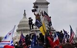 Trump supporters gather outside the US Capitol building, January 6, 2021 in Washington, DC. (Spencer Platt/Getty Images/AFP)