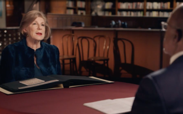 Screen capture from video of NPR correspondent Nina Totenberg in an episode of PBS' 'Finding Your Roots.' (JTA) Screen capture from video of NPR correspondent Nina Totenberg in an episode of PBS' 'Finding Your Roots.' (JTA)