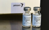 This Sept. 2020 photo provided by Johnson & Johnson shows the investigational Janssen COVID-19 vaccine. Johnson & Johnson's long-awaited COVID-19 vaccine appears to protect against symptomatic illness with just one shot – not as strong as some two-shot rivals but still potentially helpful for a world in dire need of more doses. (Cheryl Gerber/Johnson & Johnson via AP)