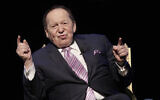 US billionaire Sheldon Adelson speaks during a news conference for the opening of Parisian Macao in Macau, September 13, 2016.  (Kin Cheung/AP)