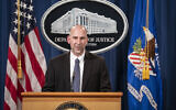 Steven D'Antuono, head of the Federal Bureau of Investigation (FBI) Washington field office, speaks during a news conference Tuesday, Jan. 12, 2021, in Washington. Federal prosecutors are looking at bringing “significant” cases involving possible sedition and conspiracy charges in last week’s riot at the US Capitol. (Sarah Silbiger/Pool via AP)