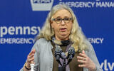 Pennsylvania Secretary of Health Dr. Rachel Levine meets with the media at the Pennsylvania Emergency Management Agency (PEMA) headquarters in Harrisburg, Pennsylvania, May 29, 2020. (Joe Hermitt/The Patriot-News via AP, File)