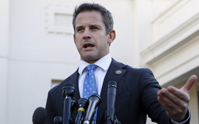 Rep. Adam Kinzinger, R-Ill., speaks to the media, Wednesday, March 6, 2019, at the White House in Washington. (AP Photo/Jacquelyn Martin) Rep. Adam Kinzinger, R-Ill., speaks to the media, Wednesday, March 6, 2019, at the White House in Washington. (AP Photo/Jacquelyn Martin)