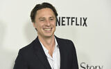 Zach Braff arrives at the Los Angeles premiere of 'Marriage Story' at the Directors Guild of America Theater on Tuesday, Nov. 5, 2019. (Chris Pizzello/Invision/AP)