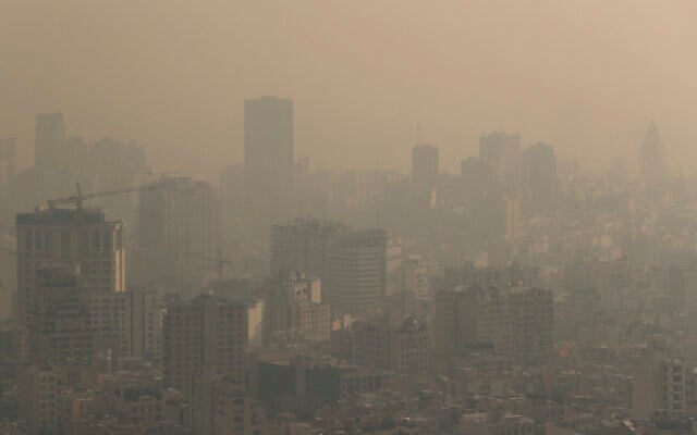 File: Thick smog blankets the skyline, obscuring nearby mountains, in Tehran, Iran, Monday, Dec. 23, 2019 (AP Photo/Ebrahim Noroozi) File: Thick smog blankets the skyline, obscuring nearby mountains, in Tehran, Iran, Monday, Dec. 23, 2019 (AP Photo/Ebrahim Noroozi)