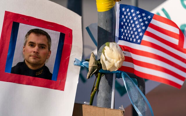 A memorial for US Capitol Police officer Brian D. Sicknick near the US Capitol building on Capitol Hill in Washington, Jan. 14, 2021 (AP Photo/Andrew Harnik) A memorial for US Capitol Police officer Brian D. Sicknick near the US Capitol building on Capitol Hill in Washington, Jan. 14, 2021 (AP Photo/Andrew Harnik)