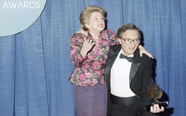 Dr. Ruth Westheimer poses with CNN's Larry King backstage at the Wiltern Theatre in Los Angeles, Sunday, Jan. 25, 1988. (AP Photo/Joan Adlin) Dr. Ruth Westheimer poses with CNN's Larry King backstage at the Wiltern Theatre in Los Angeles, Sunday, Jan. 25, 1988. (AP Photo/Joan Adlin)