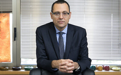 MK Zvi Hauser in the Knesset on May 19, 2020. (Olivier Fitoussi/Flash90.)