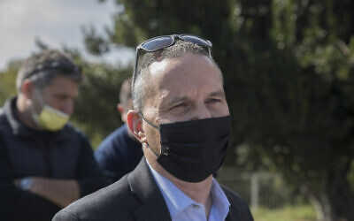 Minister of Science and Technology Izhar Shay is seen outside the Knesset on October 23, 2020. (Olivier Fitoussi/Flash90) Minister of Science and Technology Izhar Shay is seen outside the Knesset on October 23, 2020. (Olivier Fitoussi/Flash90)