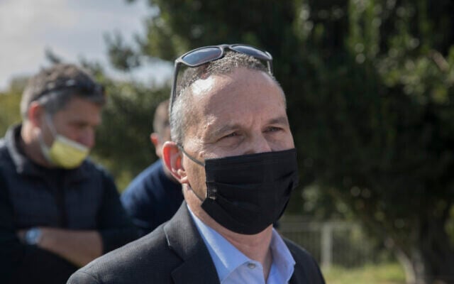Minister of Science and Technology Izhar Shay is seen outside the Knesset on October 23, 2020. (Olivier Fitoussi/Flash90) Minister of Science and Technology Izhar Shay is seen outside the Knesset on October 23, 2020. (Olivier Fitoussi/Flash90)