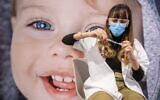A medical worker prepares a COVID-19 vaccine injection, at a vaccination center in Jerusalem, on January 13, 2021. (Yonatan Sindel/Flash90)
