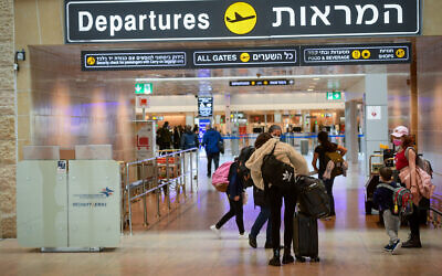 An almost empty Ben Gurion International Airport on January 18, 2021. (Avshalom Sassoni/Flash90)