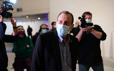 Tel Aviv Mayor Ron Huldai holds a press conference at the Tel Aviv Museum of Art, on January 24, 2021, in Tel Aviv. (Tomer Neuberg/Flash90) Tel Aviv Mayor Ron Huldai holds a press conference at the Tel Aviv Museum of Art, on January 24, 2021, in Tel Aviv. (Tomer Neuberg/Flash90)
