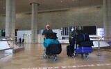 The arrival hall at the almost empty Ben Gurion International Airport on January 25, 2021. (Yossi Aloni/Flash90)
