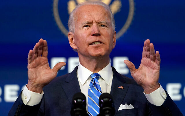 US President-elect Joe Biden speaks about the COVID-19 pandemic in Wilmington, Delaware, Jan. 14, 2021. (AP Photo/Matt Slocum) US President-elect Joe Biden speaks about the COVID-19 pandemic in Wilmington, Delaware, Jan. 14, 2021. (AP Photo/Matt Slocum)