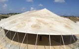 Part of a field hospital set up by a US charity on the Israel-Gaza border. (Screenshot/Facebook)