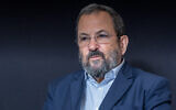 Former prime minister Ehud Barak, during a media interview in Tel Aviv, September 30, 2019. (File: Yossi Aloni/Flash90)