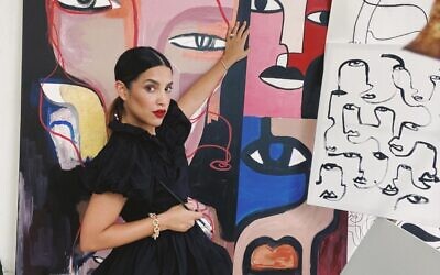 Artist Koketit, aka Shira Barzilay, has used Instagram to market her art and find clients, particularly during the last ten months of the coronavirus pandemic (Courtesy Shira Barzilay)