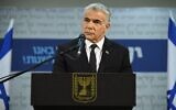 Yesh Atid's Yair Lapid, January 5, 2021. (Elad Guttman)